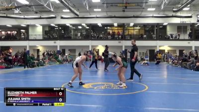 123 lbs Round 2 (16 Team) - Elizabeth Palmer, Davenport vs Juliana Smith, D`Youville University