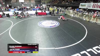 132 lbs Champ. Round 2 - Elijah Guzman, California vs Justin Giard, NorCal Gold Rush Wrestling Academy