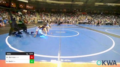 80 lbs Round Of 16 - Matthew Bermea, Clinton Youth Wrestling vs Noah Back, R.a.w.