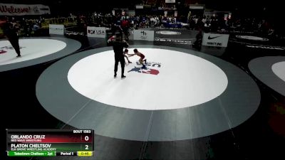 63 lbs Semifinal - Platon Cheltsov, Elk Grove Wrestling Academy vs Orlando Cruz, Red Wave Wrestling