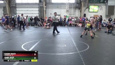 84 lbs Round 6 (8 Team) - Kaden Bach, Ranger WC vs Gabe Bass, Askren WA Red