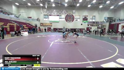 100 lbs Quarterfinal - Kary Takashige, New Plymouth vs Nia Avelino, Caldwell