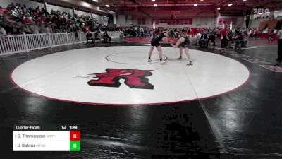 170 lbs Quarterfinal - Gabriel Thomasson, Norton vs Joseph Bolduc, Methuen