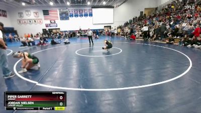 125 lbs Semifinal - Jordan Nielsen, Lander Valley vs Piper Garrett, Wright