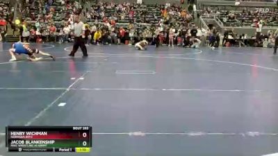 85 lbs Cons. Round 2 - Henry Wichman, Nebraska Boyz vs Jacob Blankenship, MWC Wrestling Academy