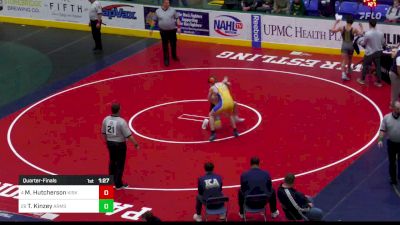 172 lbs Quarterfinal - Mario Hutcherson, Kiski vs Trace Kinzey, Armstrong