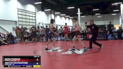 106 lbs Round 1 (8 Team) - Aidan Finnigan, Pennsylvania Red vs Weston Baumgartner, Maryland