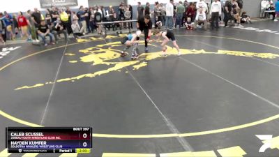 77 lbs Rr1 - Caleb Scussel, Juneau Youth Wrestling Club Inc. vs Hayden Kumfer, Soldotna Whalers Wrestling Club