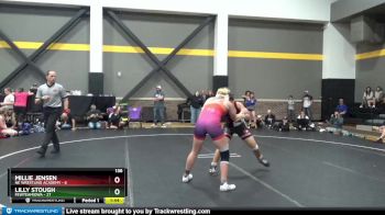 136 lbs Placement (4 Team) - Millie Jensen, NE Wrestling Academy vs Lilly Stough, FEWTeamIowa