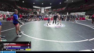 160 lbs Round 1 (16 Team) - Carson Howell, SAWA vs Nathaniel Dominguez, TCWA