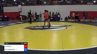 77 kg Consi Of 8 #1 - Quinlan Nelson, Illinois vs Walker Heckendorf, Western Colorado Wrestling Club