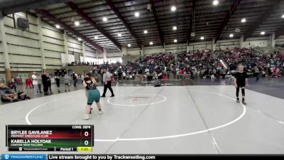 110+ Cons. Semi - Kabella Holyoak, Canyon View Falcons vs Brylee Gavilanez, Fremont Wrestling Club