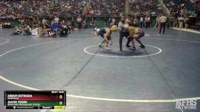 1A 132 lbs Quarterfinal - Ariam Estrada, Rosewood vs Gavin Mann, Bradford Preparatory School