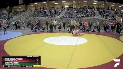 92 lbs Champ. Round 2 - Casey Carter, Cornerstone Mat Club vs Amir Schouviller, Hi Desert Mat Club