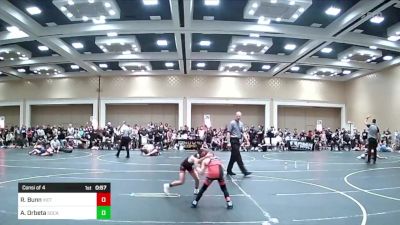 61 lbs Consi Of 4 - Raiden Bunn, Victory WC-Central WA vs Aiden Orbeta, SoCal Grappling Club