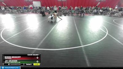 215 lbs Champ. Round 1 - Jay Krueger, Ringers Wrestling Club vs Boden Brokopp, Wisconsin