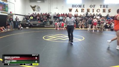 175 lbs Quarterfinal - Ethan Gibbs, Waukon vs Brock Kleitsch, Wapsie Valley