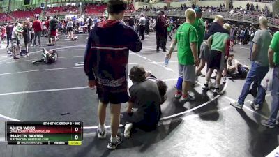 100 lbs Champ. Round 1 - Imareon Baxter, Plattsmouth Wrestling Club vs Asher Weiss, Chase County Wrestling Club