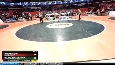 2A 126 lbs Champ. Round 1 - George Hollendoner, Joliet (Catholic Academy) vs Jordan Rasof, Deerfield (H.S.)