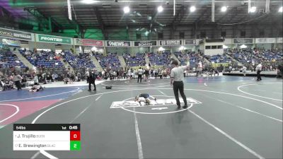 54 lbs Quarterfinal - Jace Trujillo, Buena Vista vs Everett Brewington, Black Fox Academy