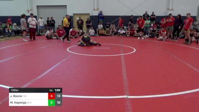 139 lbs Round 3 - Justin Boone, The Asylum Black vs Malachi Kapenga, 84 Athletes (VA)