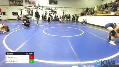 119 lbs Rr Rnd 3 - Lane Young, Pryor Tigers vs Noah Kinion, Dark Cloud Wrestling Club