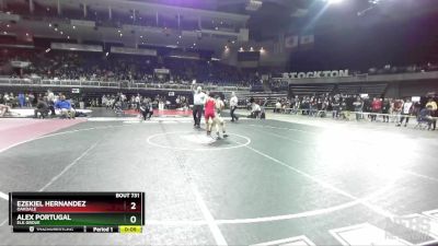 106 lbs Cons. Round 5 - Alex Portugal, Elk Grove vs Ezekiel Hernandez, Oakdale