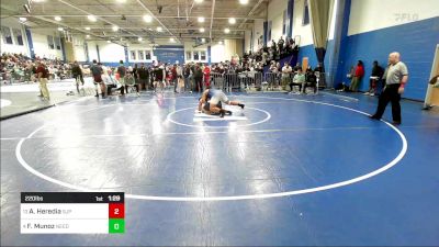 220 lbs Round Of 16 - Angel Heredia, Saint John's Prep vs Felix Munoz, Needham