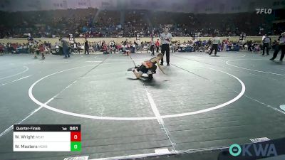 83 lbs Quarterfinal - Waylon Wright, Weatherford Youth Wrestling vs William Masters, Morrison Takedown Club