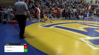 105 lbs Semifinal - Logan Hartzell, SVRWC vs Easton Krasa, Quest