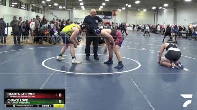 218 lbs Semifinal - Dakota Lattimer, Coleman Youth Wrestling vs Chayce Love, Mattawan Wrestling