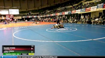 120 lbs Quarterfinals (8 Team) - Elijah Myers, Grassfield vs JOSH CONZA, Kellam