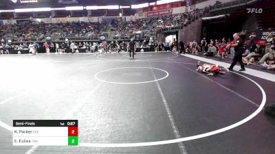 55 lbs Semifinal - Kamdynn Parker, East Kansas Eagles vs Emerson Euliss, Terminator Wrestling Academy