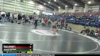 119 lbs Quarters & Wb (16 Team) - Rykan Hacking, Utah Gold vs Riley Barrett, Warriors Of Christ