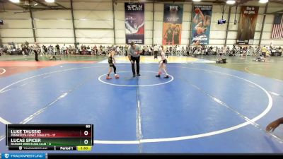 60 lbs Rd# 1 9:00am Friday - Luke Taussig, Minnesota Funky Singlets vs Lucas Spicer, Ranger Wrestling Club