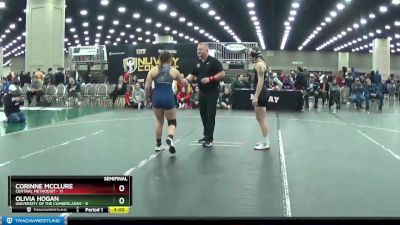 130 lbs Semis (4 Team) - Olivia Hogan, University Of The Cumberlands vs Corinne McClure, Central Methodist