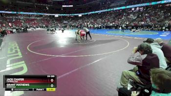 D3-285 lbs Quarterfinal - Jack Chafer, Cumberland vs Grant Mathews, Riverdale