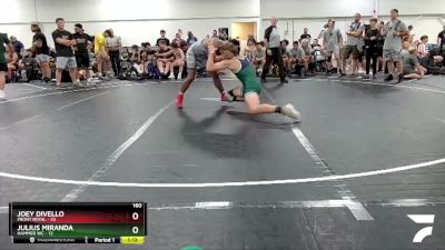 160 lbs Finals (2 Team) - Joey DiVello, Front Royal vs Julius Miranda, Hammer WC