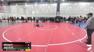 141 lbs Quarterfinal - Jesse Gatto, Clinic Wrestling vs Jesse Miller, Shenandoah Valley WC