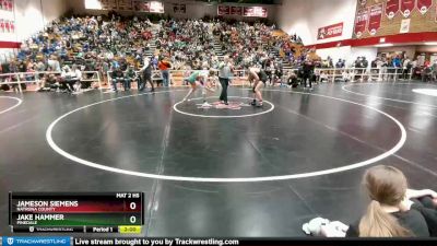 132 lbs Quarterfinal - Jake Hammer, Pinedale vs Jameson Siemens, Natrona County