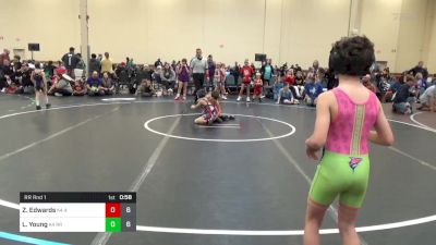 60 lbs Rr Rnd 1 - Zachary Edwards, 4M K-4 vs Lucas Young, Ragin Raisins Concord K-4