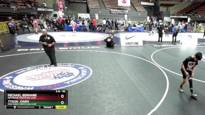 92 lbs Semifinal - Tyson Jones, Mad Dawg Wrestling Club vs Michael Bernabe, Dethrone Wrestling Club