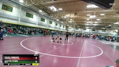 65 lbs Cons. Round 2 - Caule Gibbons, Crawford Jr Wrestling vs Easton Pasek, Peak