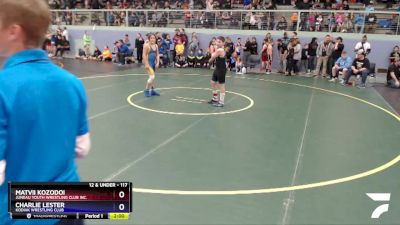 117 lbs Rr2 - Matvii Kozodoi, Juneau Youth Wrestling Club Inc. vs Charlie Lester, Kodiak Wrestling Club