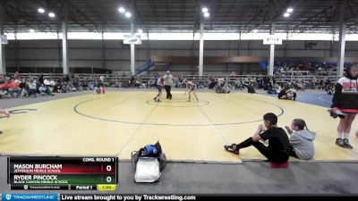 90 lbs Cons. Round 1 - Mason Burcham, Jefferson Middle School vs Ryder Pincock, Black Canyon Middle School