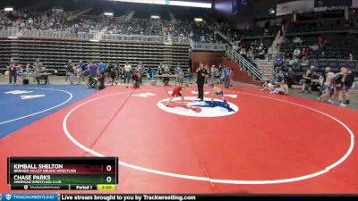 53 lbs Cons. Round 2 - Kimball Shelton, Bridger Valley Bruins Wrestling vs Chase Parks, Sheridan Wrestling Club