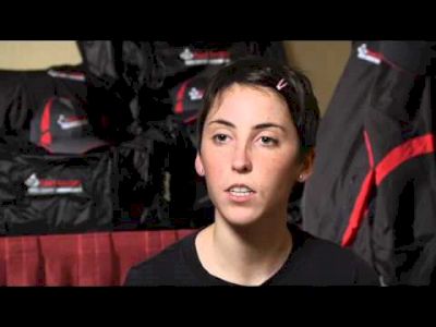 Abbey Leonardi before Foot Locker Championships 2011