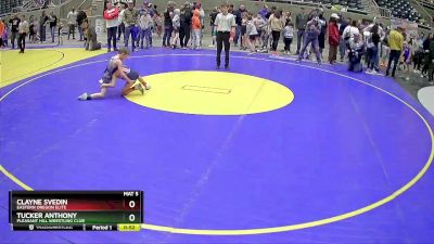 56 lbs Cons. Semi - Clayne Svedin, Eastern Oregon Elite vs Tucker Anthony, Pleasant Hill Wrestling Club