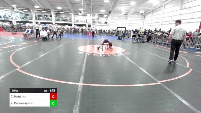 60 lbs Round Of 32 - Chase Hunt, Red Roots WC vs Zalia Carraway, Ddk Wc