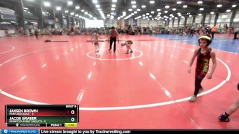52 lbs Rd# 3 12:00pm Friday - Jacob Graber, Minnesota Funky Singlets vs Jaxsen Brown, Maryland BLACK
